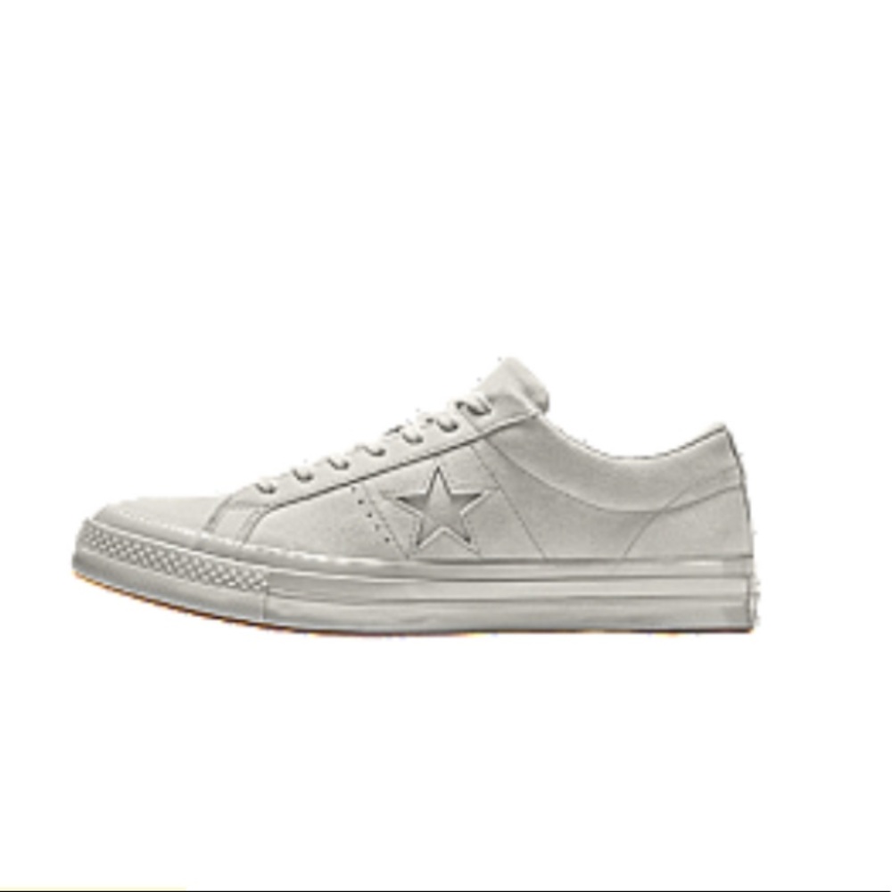 CUSTOM all white converse all stars